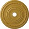Ekena Millwork Cole Ceiling Medallion (Fits Canopies up to 9 1/8"), 25 3/8"OD x 3 3/8"ID x 1 3/8"P, Iridescent Gold CM25COIGS - alternate 1